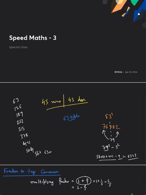 Speed Math Problem に対する画像結果