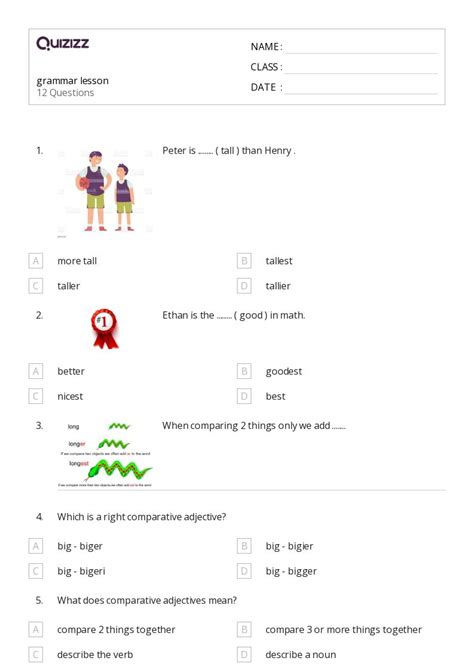 Image result for Free Kindergarten Grammar Worksheets