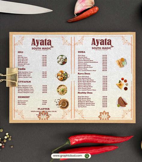 Image result for Menu Card Design