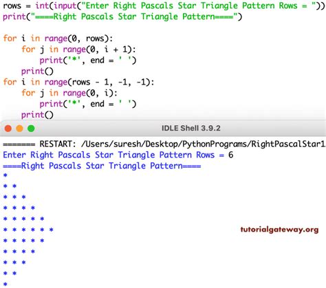 Toradh íomhá ar How to Draw Triangle in Python Tutorial