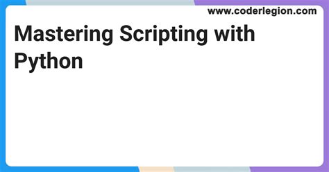 Image result for Python Scripting