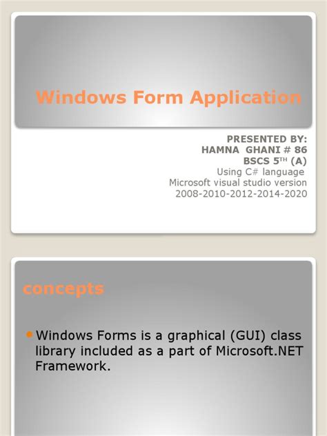 Image result for Windows Form Tutorial PDF