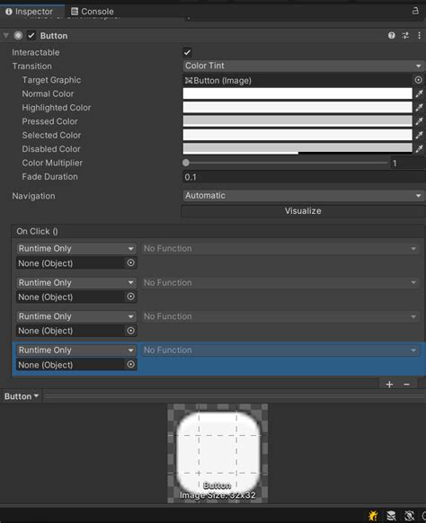 Unity Button Clicked Event に対する画像結果