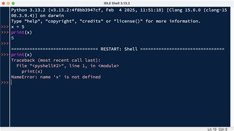 Python Idle Console に対する画像結果