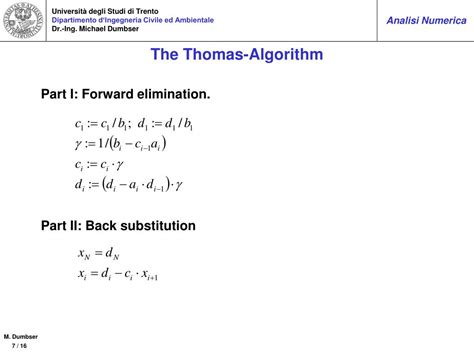 Image result for Thomas Algorithm Calculator