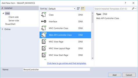 Dot Net ApiController Project に対する画像結果