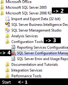 SQL Configuration Manager Windows 10 Pro に対する画像結果