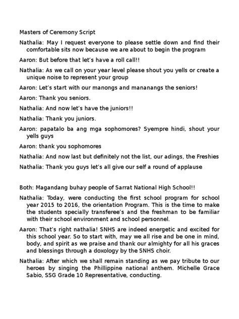 Image result for Word Master Script Sample