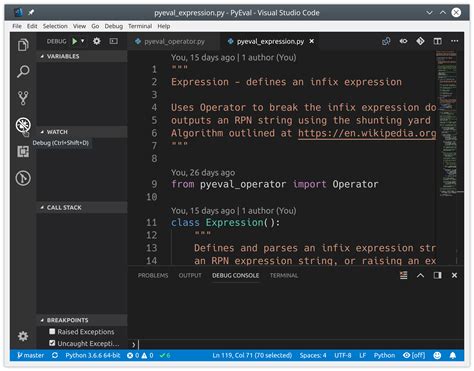 Using Python in Visual Studio Example に対する画像結果