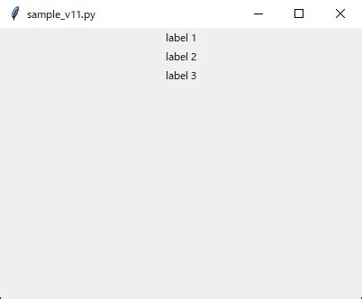 Python Tkinter Sample に対する画像結果