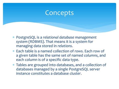 Image result for Basics of PostgreSQL