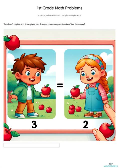 Toradh íomhá ar First Grade Math Problems