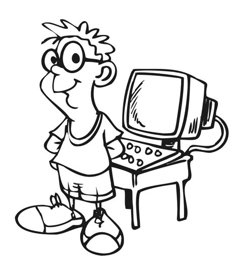 Image result for Mr Fun Computer Coloring Page