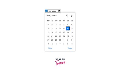 Toradh íomhá ar HTML/JavaScript Calendar Date PICKER