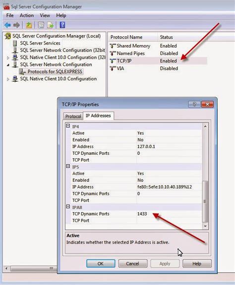 SQL Network Configuration に対する画像結果