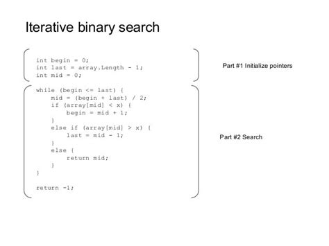 Image result for binary search using array java