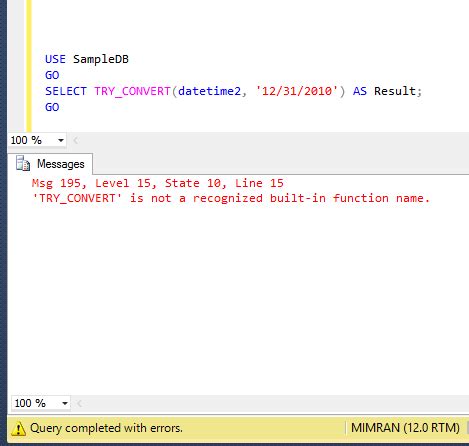 Image result for Try Convert in SQL