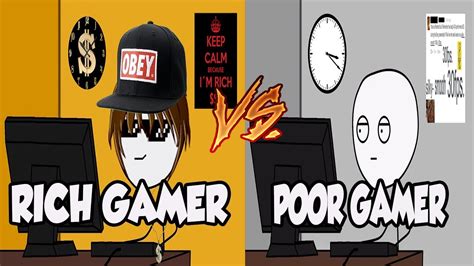 Image result for Rich Gamer vs Poor Gamer Troom Oki
