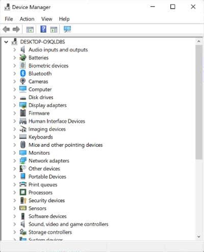 Device Manager Command に対する画像結果