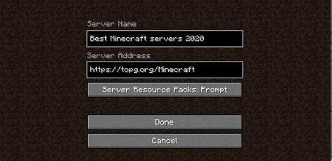 Toradh íomhá ar Minecraft JavaServer List