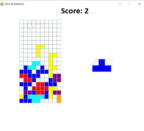 Tetris Python Code に対する画像結果