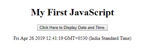Afbeeldingsresultaten voor JavaScript Display Date