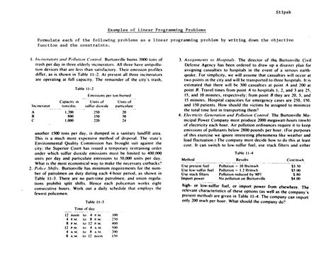 Image result for Linear Programming Problem Example