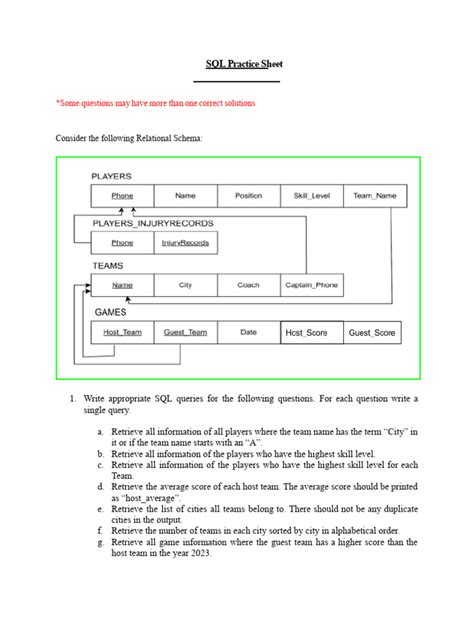 Image result for SQL Practical Exercises