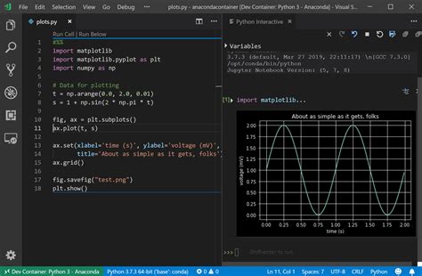 Create a Variable Python Visual Studio Code に対する画像結果