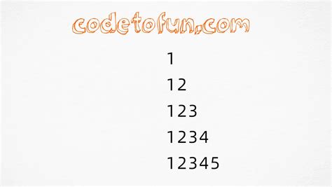 Image result for JavaScript Program for Number Pattern