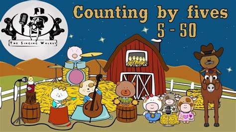 Yeehah! Clap your hands and learn how to count by fives, from 5 to 50 ...