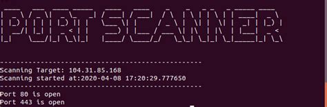 Automated Port Scanner Using Python に対する画像結果