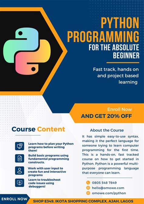 Image result for Python Course Ad Poster