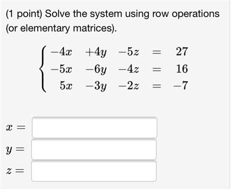 Solving Linear Systems Using Matrices and Row Operations に対する画像結果