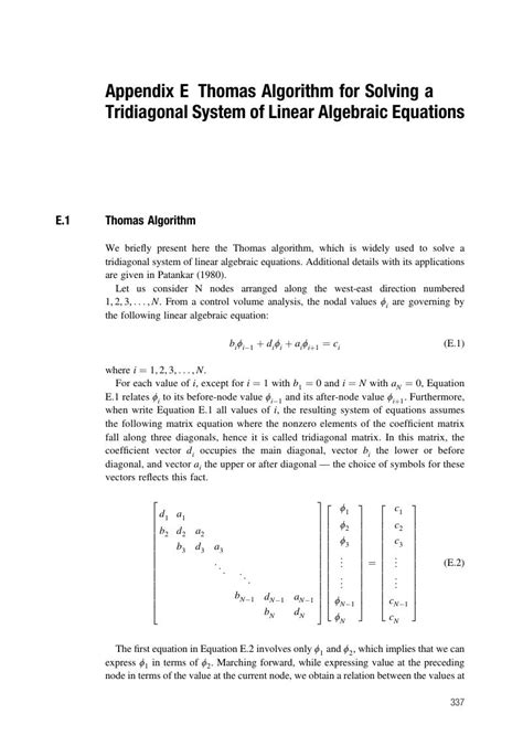 Image result for Thomas Algorithm Calculator