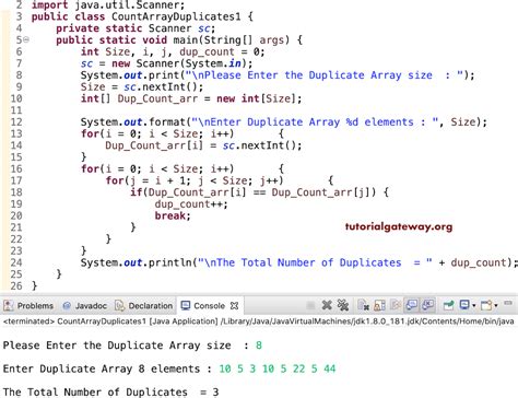 Scanner Array Java Counting Occrurence に対する画像結果