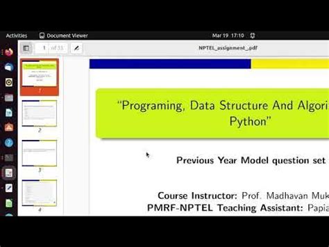 Image result for NPTEL Data Structures Using Python 2022