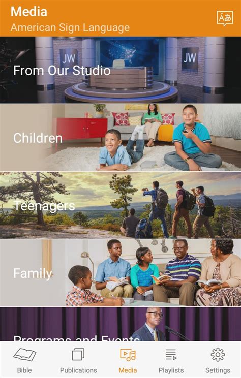 Image result for JW Library Sign Language