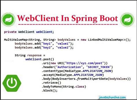 Spring Boot Web Client Logo に対する画像結果