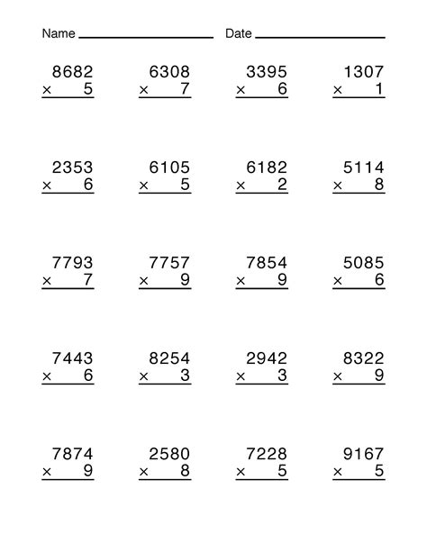Math Multiplication Worksheets に対する画像結果