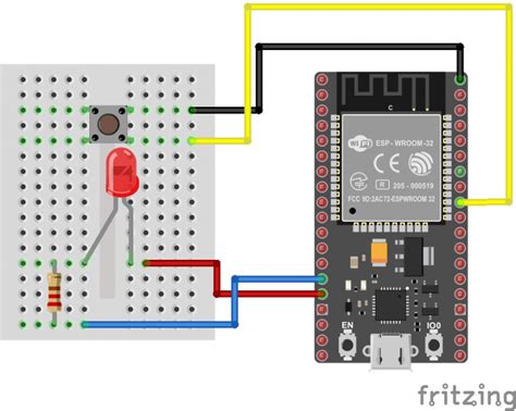 Toradh íomhá ar Arduino LED On Off Button Code