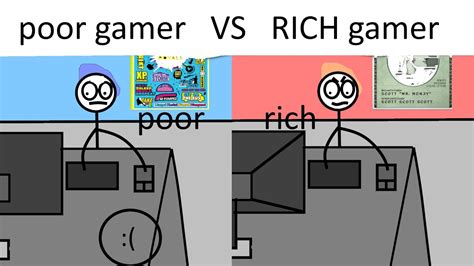 Image result for Rich Gamer vs Poor Gamer Troom Oki