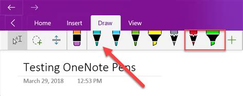 OneNote Change Pen Color に対する画像結果