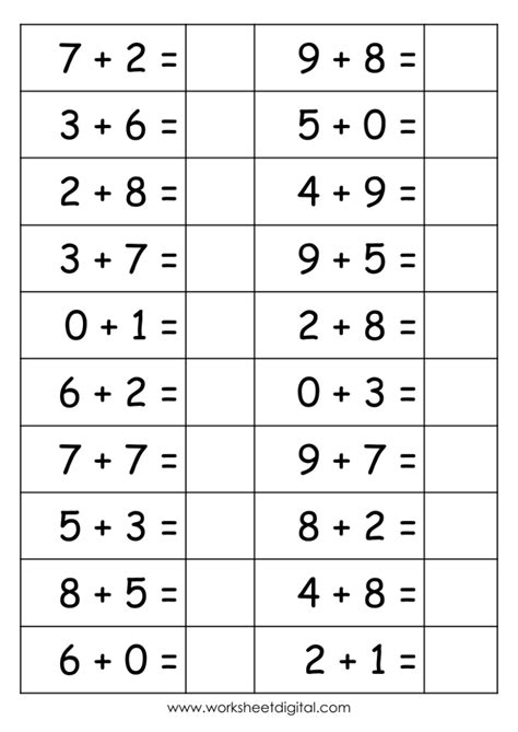 Math Addition Worksheets に対する画像結果