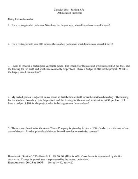 Image result for +Optmization Word Problems Calculus