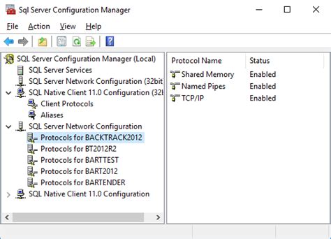 SQL Configuration Manager Windows 10 Pro に対する画像結果