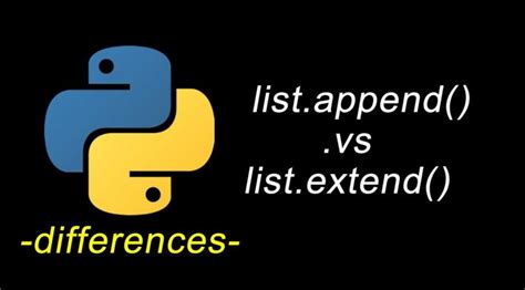 Image result for difference between append and extend python