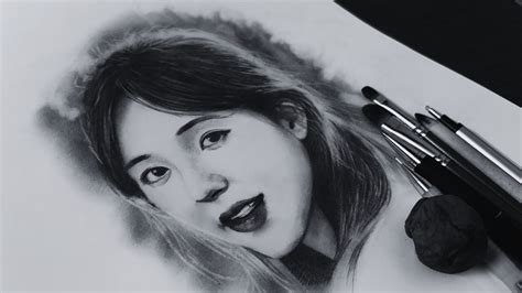 Step by step Portrait Drawing tutorial | Realistic shading drawing ...
