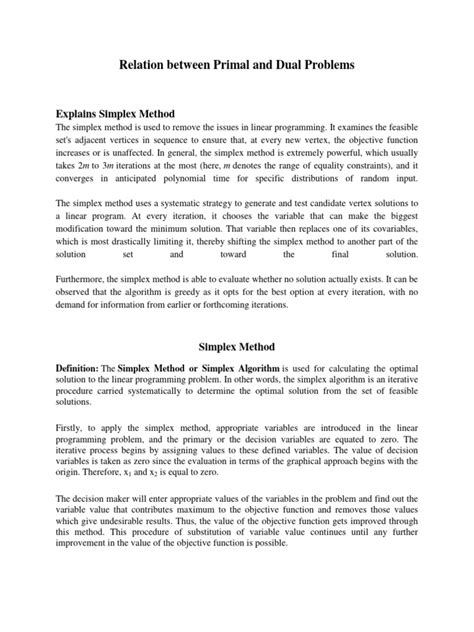 Image result for Describe Simplex Method