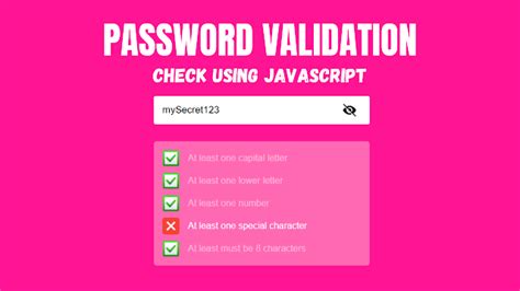 Password Validation JavaScript に対する画像結果